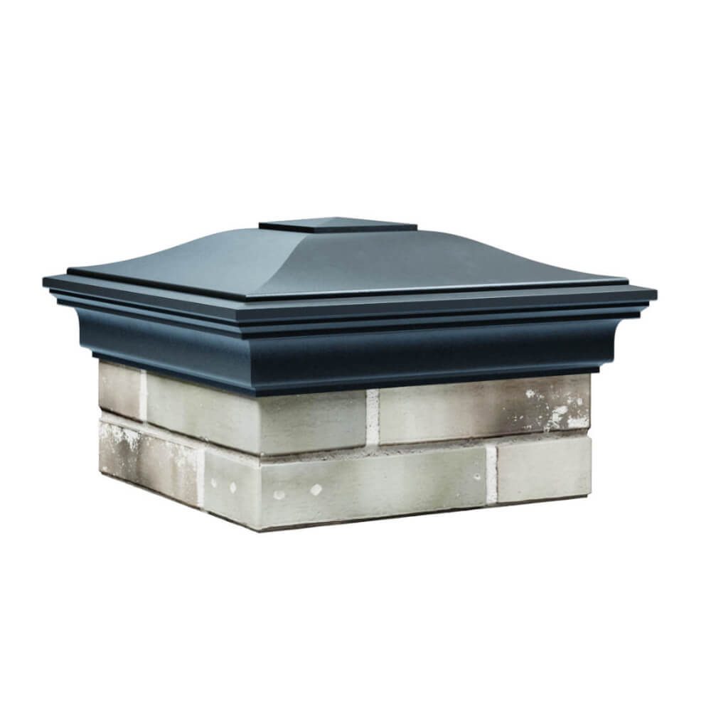 Колпак Zking Монблан Серый на столб 1.5х1.5 еврокирпича 0.7НФ (355х355мм) в Первоуральске фото