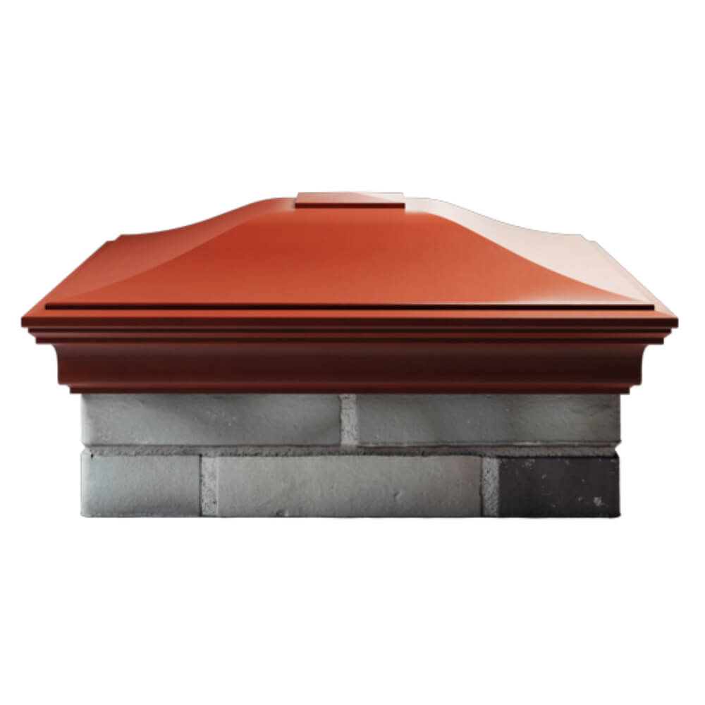 Колпак Zking Монблан Красный на столб 2х2 кирпича (515х515мм) в Первоуральске фото