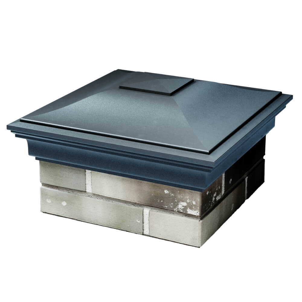 Колпак Zking Монблан Серый на столб 1.5х1.5 кирпича (385х385мм) в Первоуральске фото