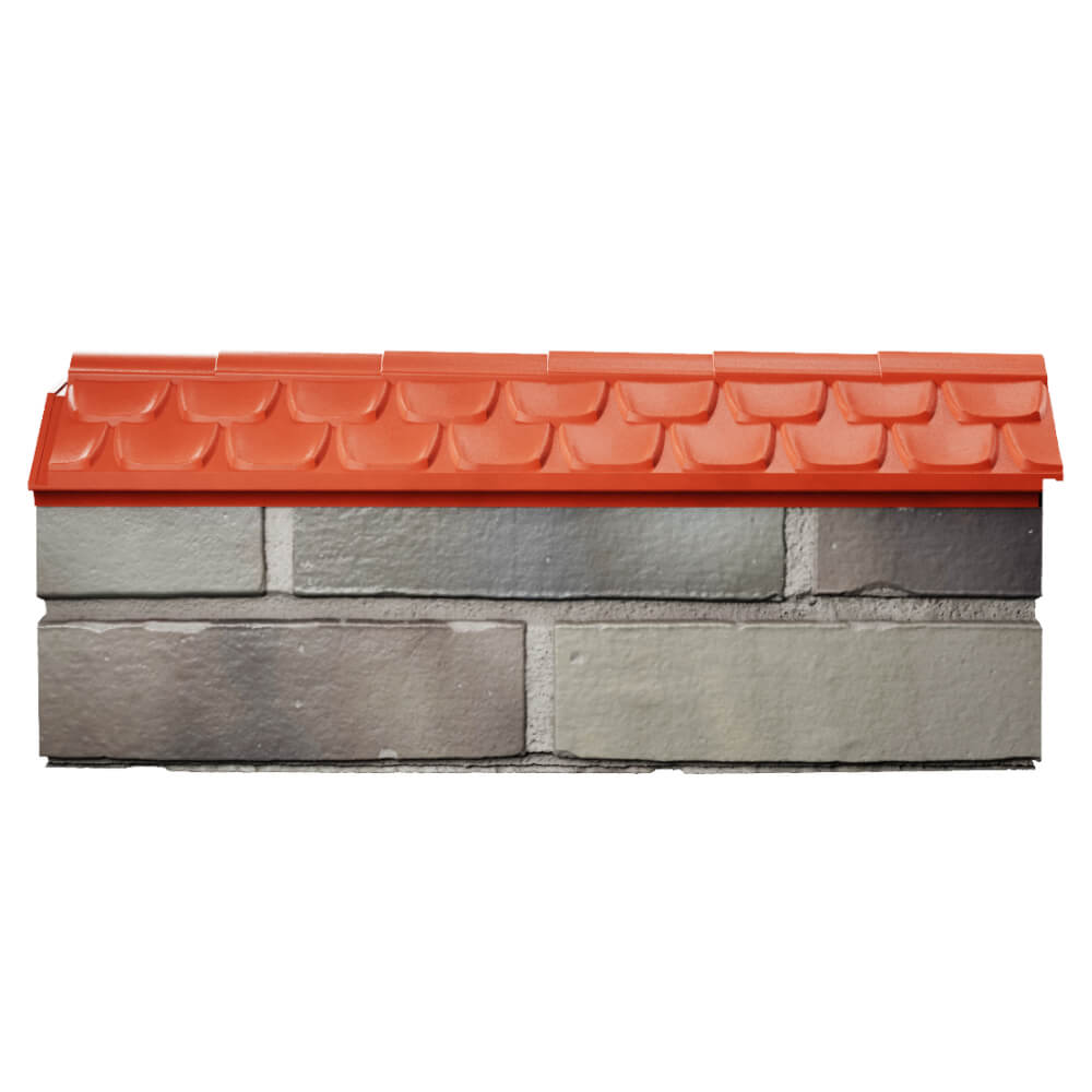 Парапет Zking Эльбрус Красный с посадкой на 0.5 кирпича (130мм) в Первоуральске фото