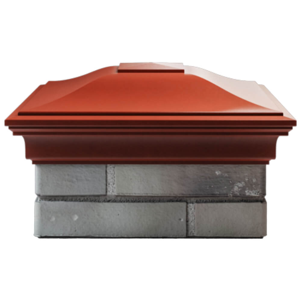 Колпак Zking Монблан Красный на столб 1.5х1.5 кирпича (385х385мм) Первоуральск фото