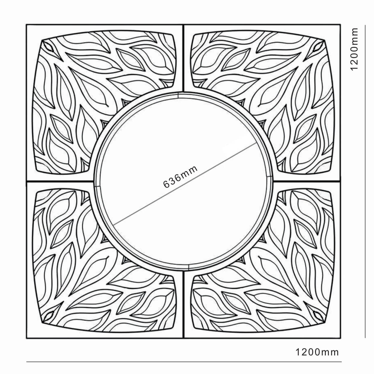 Приствольная решетка для дерева ZKING CRUST 1.2х1.2м Черная в Первоуральске фото