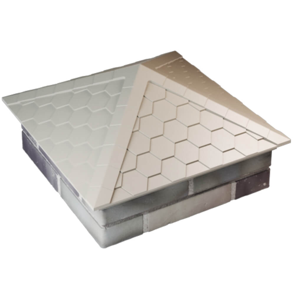 Колпак Zking Эверест Бежевый на столб 2х2 кирпича (535х535мм) Первоуральск фото