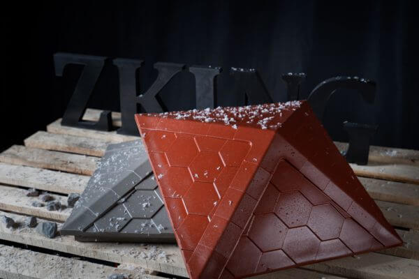 Колпак Zking Эверест Красный на столб 1.5х1.5 кирпича (390х390мм) в Первоуральске фото