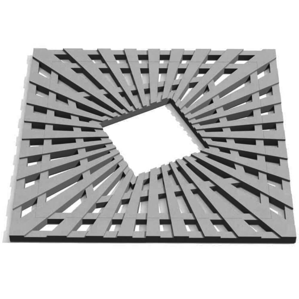 Приствольная решетка для дерева ZKING ATMOSPHERE 1.2х1.2м Серая Первоуральск фото