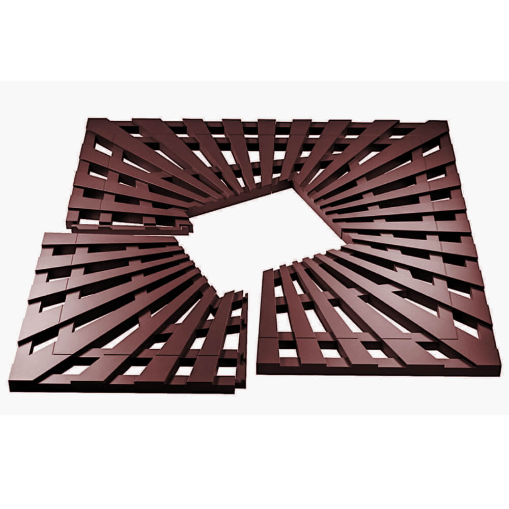 Приствольная решетка для дерева ZKING ATMOSPHERE 1.2х1.2м Коричневая в Первоуральске фото