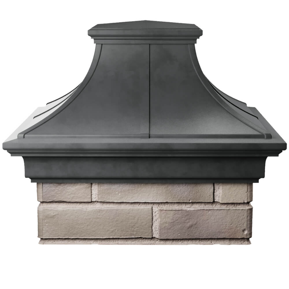 Колпак Zking Монблан Премиум Серый на столб 1.5х1.5 кирпича (385х385мм) Первоуральск фото