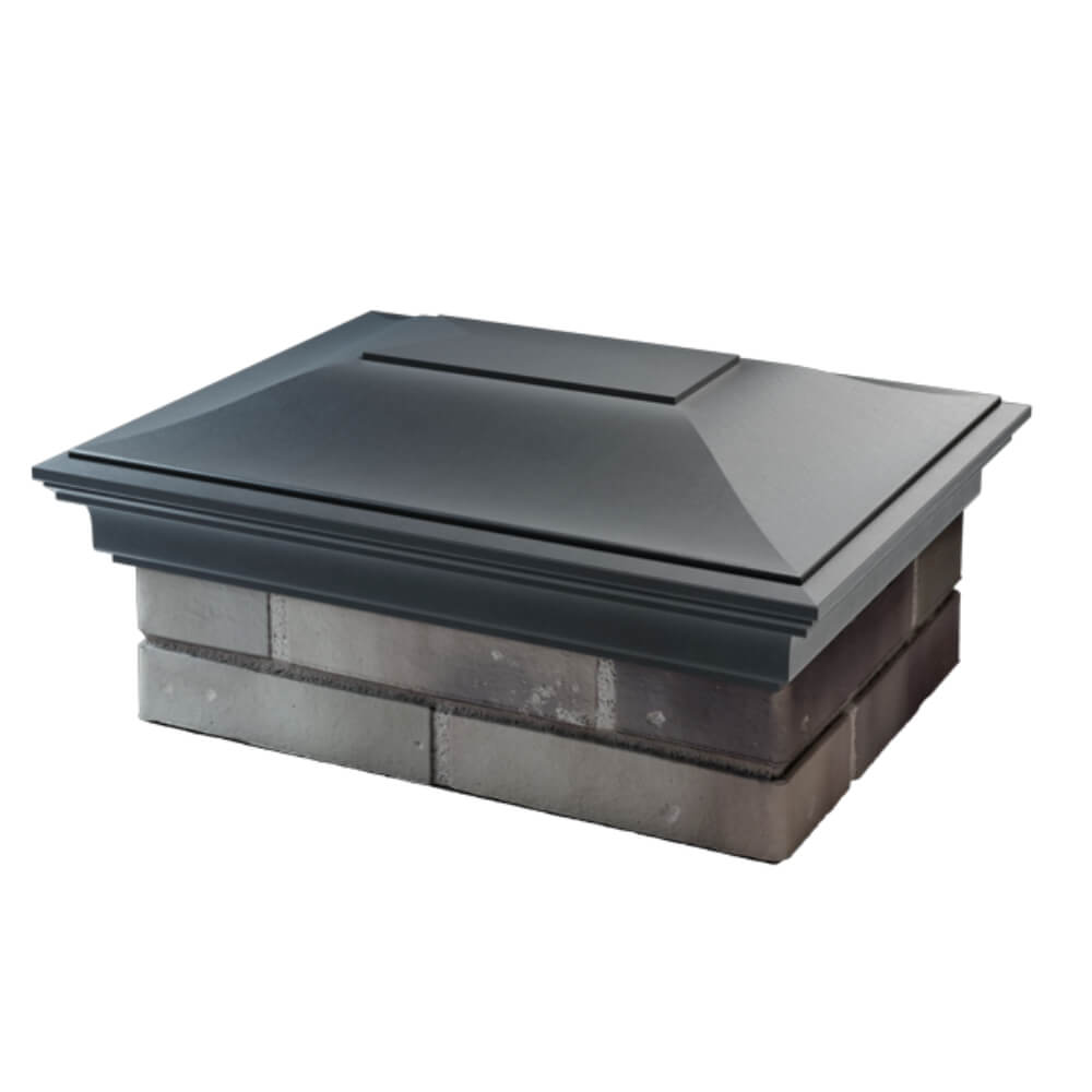 Колпак Zking Монблан Серый на столб 2х1.5 кирпича (515х385мм) в Первоуральске фото