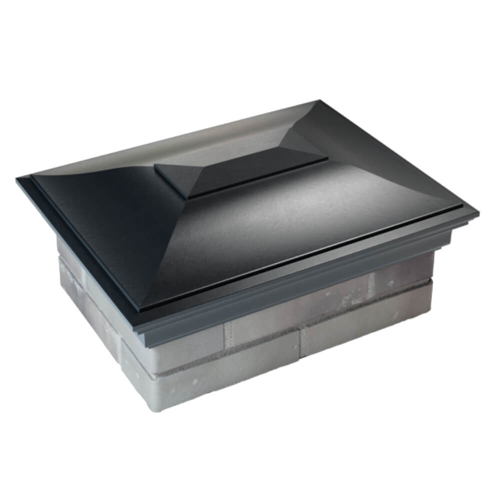 Колпак Zking Монблан Черный на столб 2х1.5 кирпича (515х385мм) Первоуральск фото