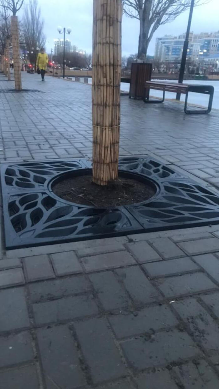 Приствольная решетка для дерева ZKING CRUST 1.2х1.2м Черная в Первоуральске фото