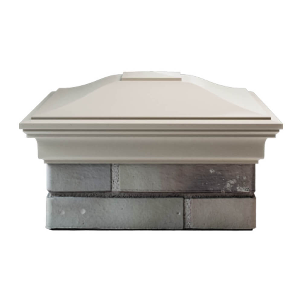 Колпак Zking Монблан Бежевый на столб 1.5х1.5 еврокирпича 0.7НФ (355х355мм) Первоуральск фото