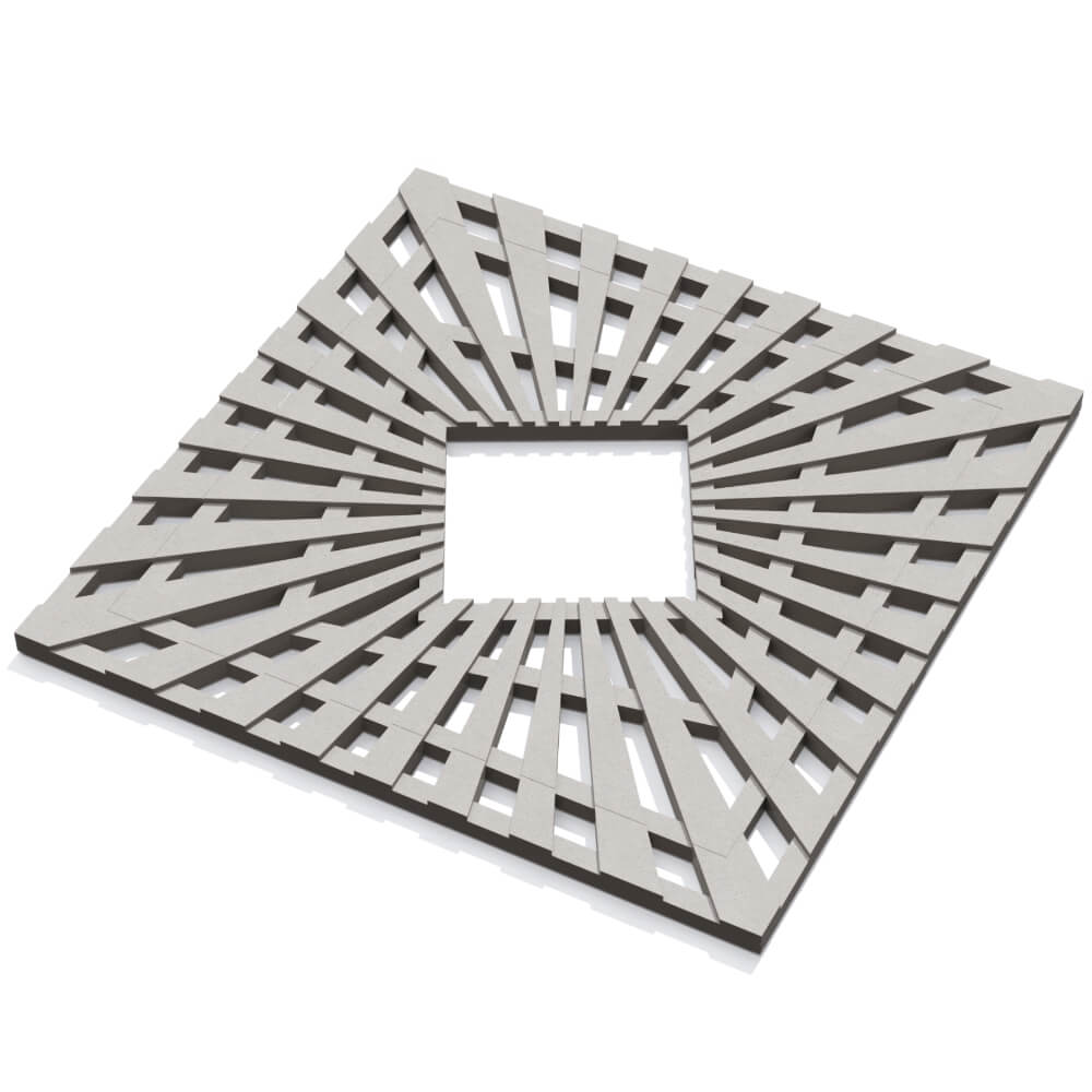 Приствольная решетка для дерева ZKING ATMOSPHERE 1.2х1.2м Бежевая в Первоуральске фото