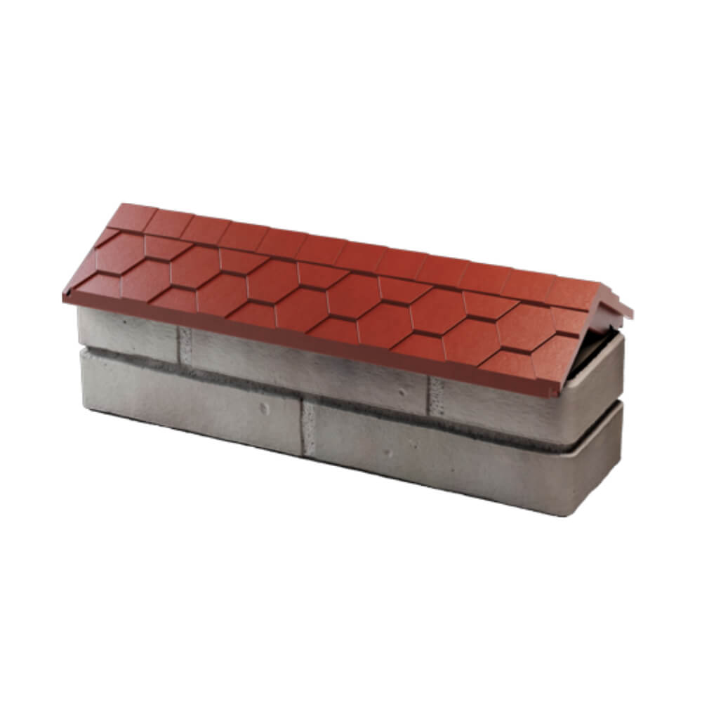 Парапет Zking Эверест Красный с посадкой на 0.5 кирпича (130мм) в Первоуральске фото