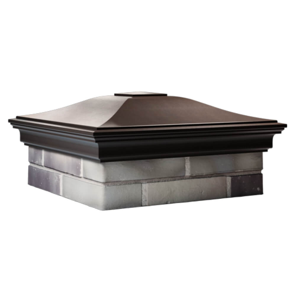 Колпак Zking Монблан Коричневый на столб 2х2 кирпича (515х515мм) в Первоуральске фото