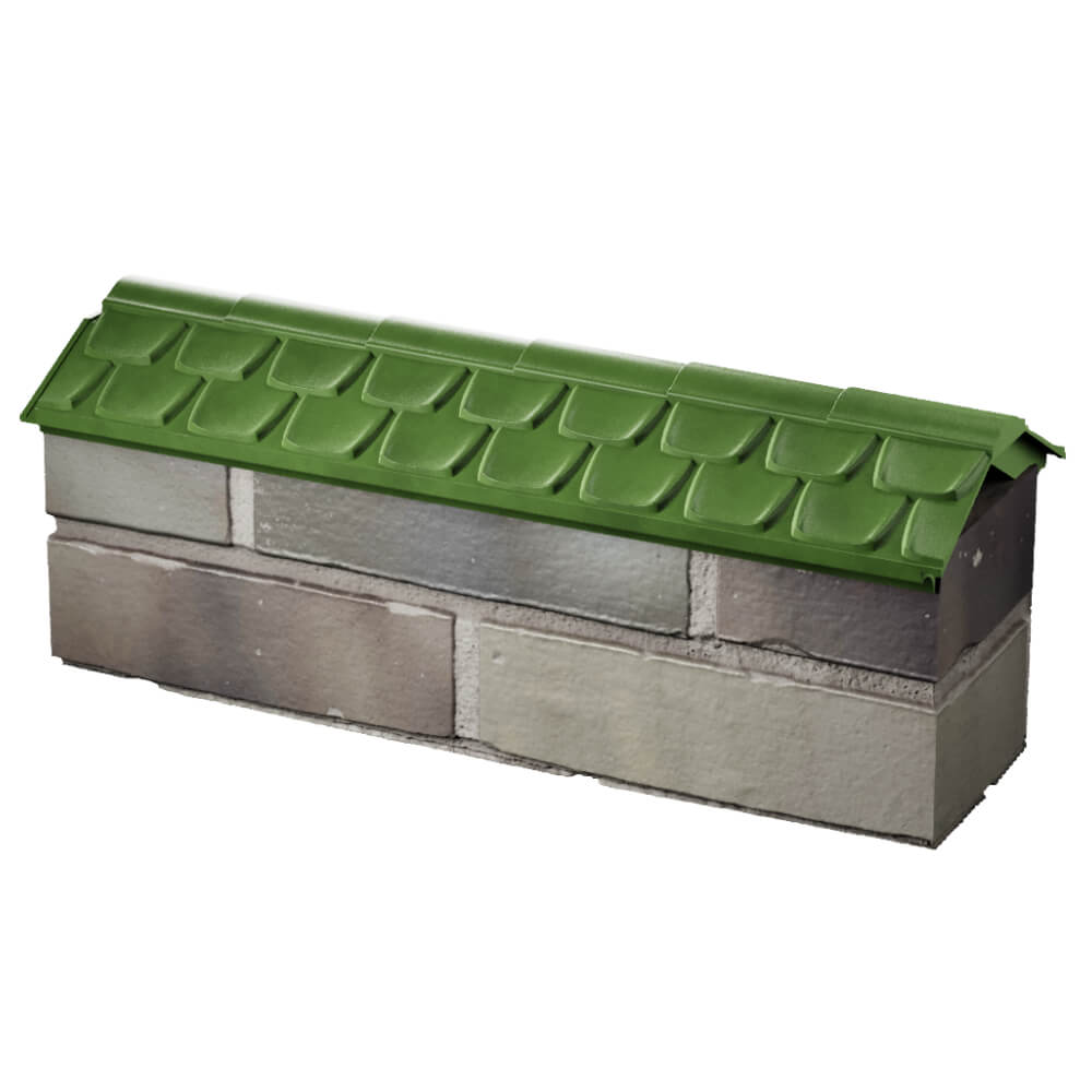 Парапет Zking Эльбрус Зеленый с посадкой на 0.5 кирпича (130мм) в Первоуральске фото