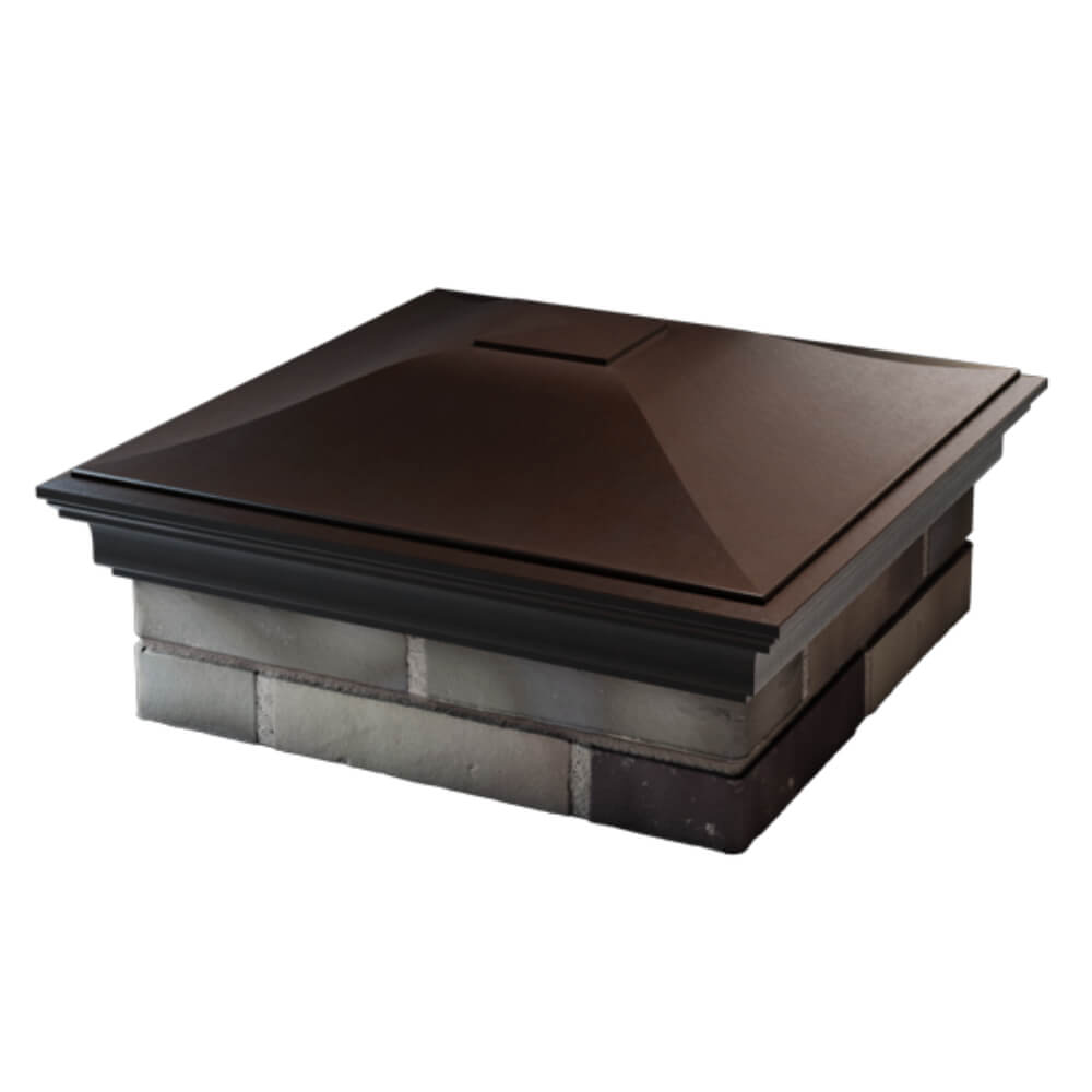 Колпак Zking Монблан Коричневый на столб 2х2 кирпича (515х515мм) в Первоуральске фото
