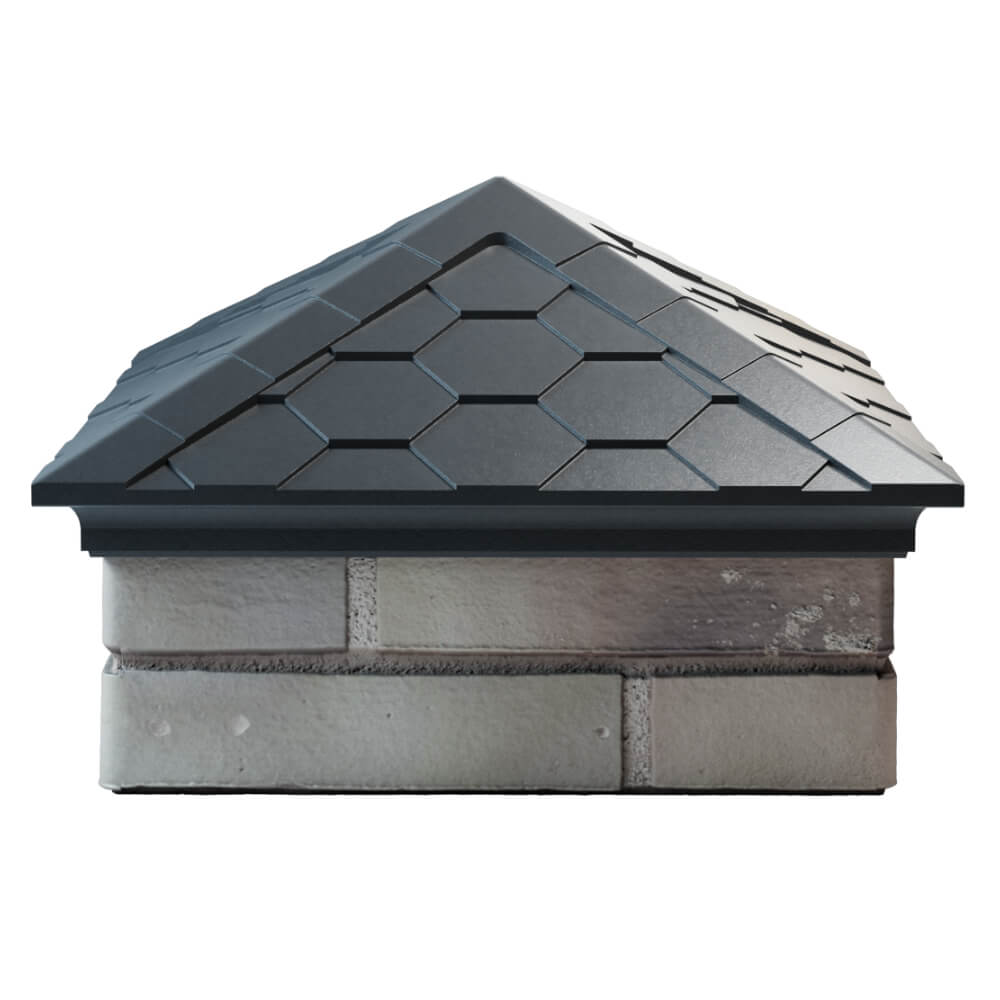 Колпак Zking Эверест Серый на столб 1.5х1.5 кирпича (390х390мм) Первоуральск фото