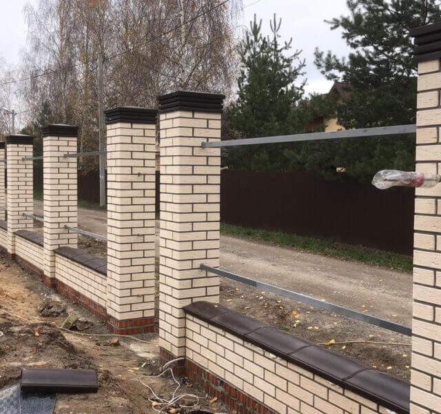 Колпак Zking Бона ХайТек Коричневый на столб 1.5х1.5 кирпича (385х385мм) в Первоуральске фото