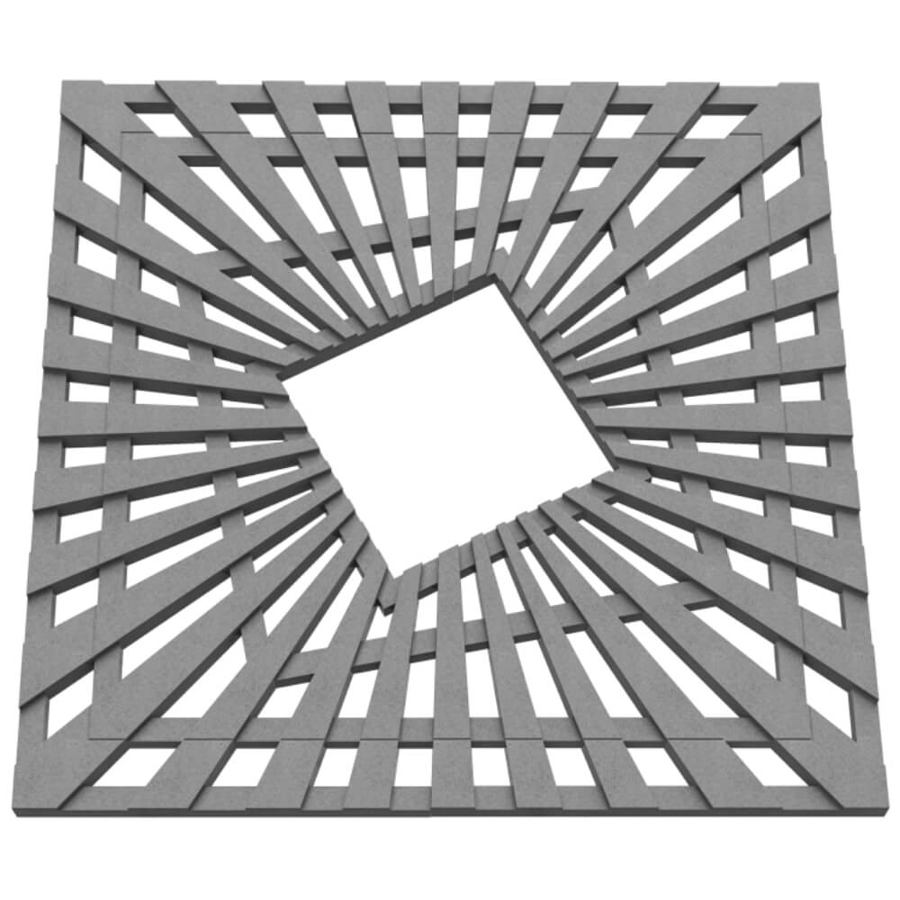 Приствольная решетка для дерева ZKING ATMOSPHERE 1.2х1.2м Серая в Первоуральске фото