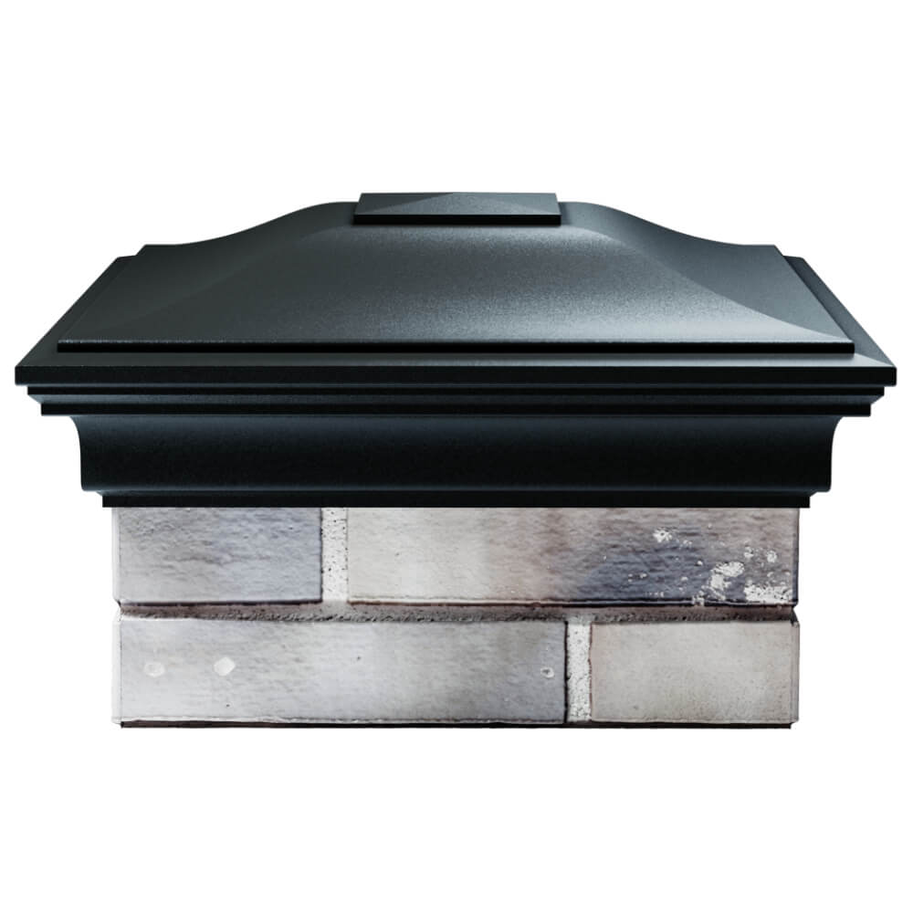 Колпак Zking Монблан Черный на столб 1.5х1.5 кирпича (385х385мм) Первоуральск фото