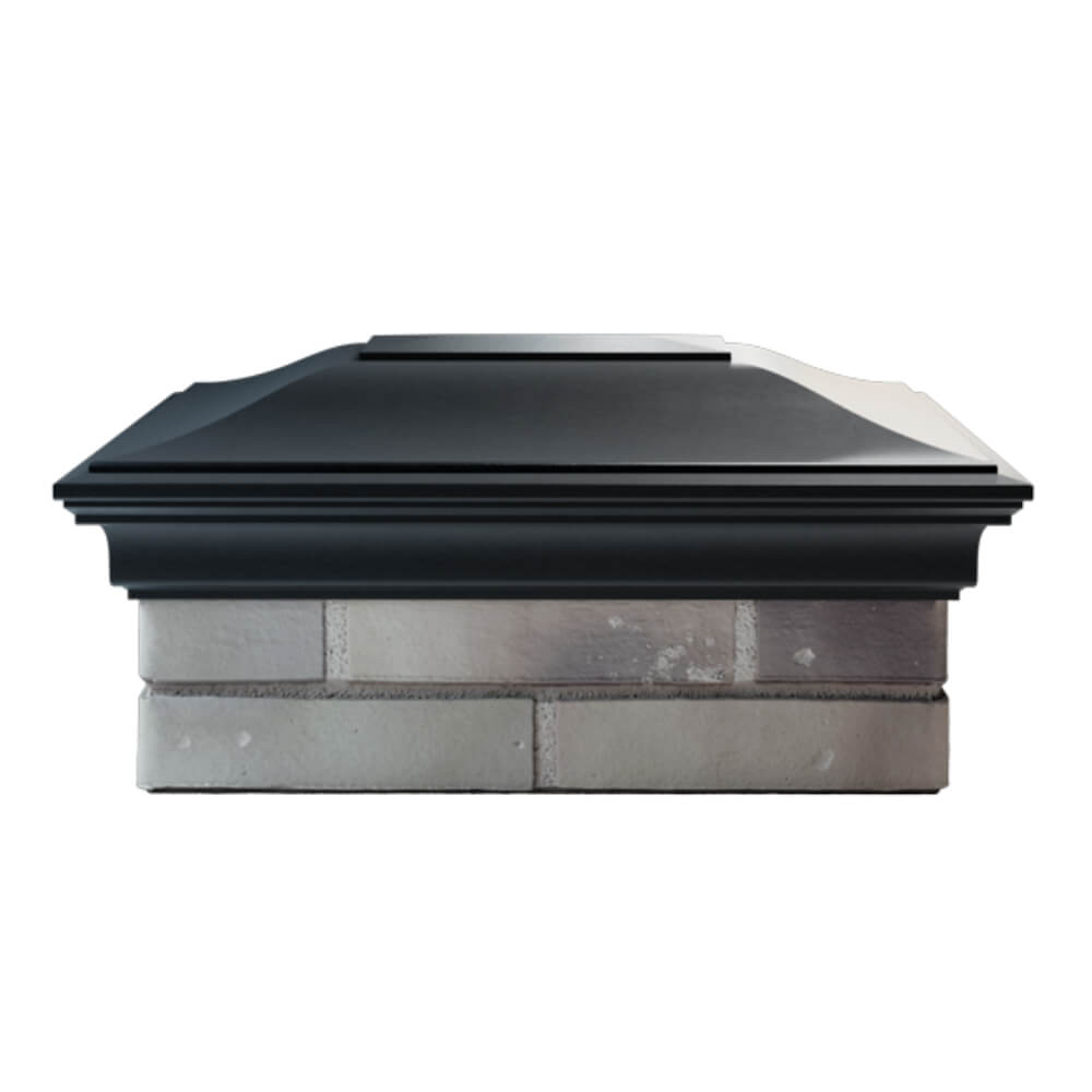 Колпак Zking Монблан Черный на столб 2х1.5 кирпича (515х385мм) в Первоуральске фото