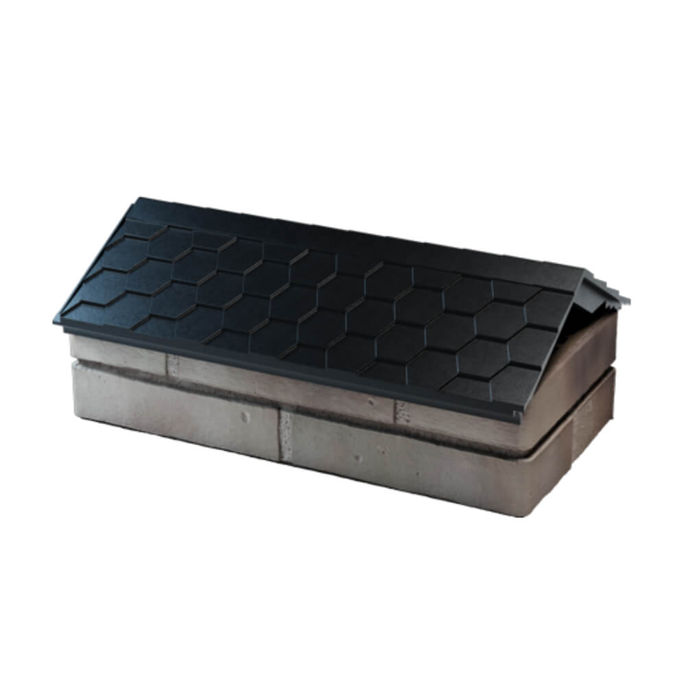 Парапет Zking Эверест Черный с посадкой на 1 кирпич (200/225/255мм) в Первоуральске фото