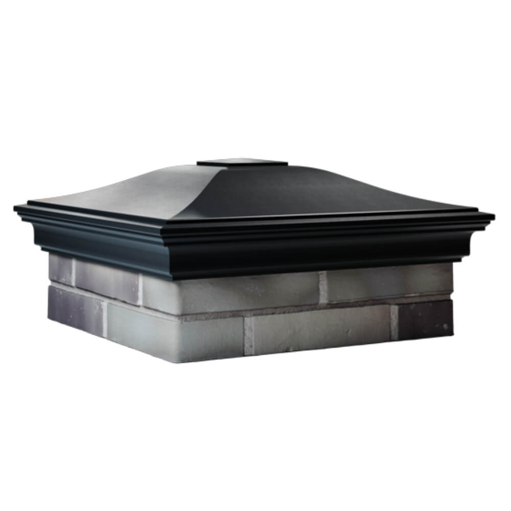 Колпак Zking Монблан Черный на столб 2х2 кирпича (515х515мм) в Первоуральске фото