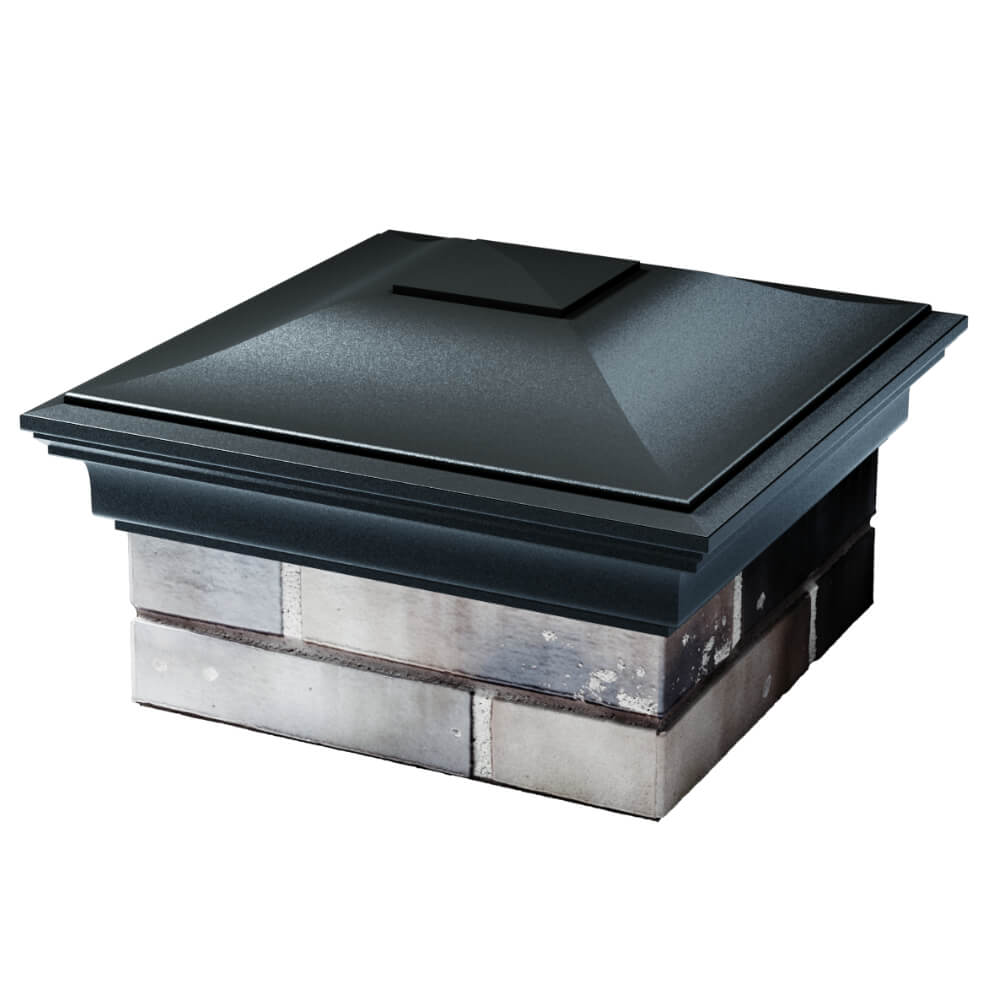 Колпак Zking Монблан Черный на столб 1.5х1.5 кирпича (385х385мм) в Первоуральске фото