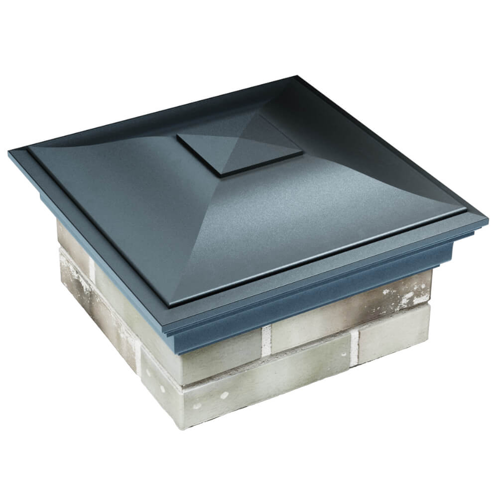 Колпак Zking Монблан Серый на столб 1.5х1.5 кирпича (385х385мм) в Первоуральске фото