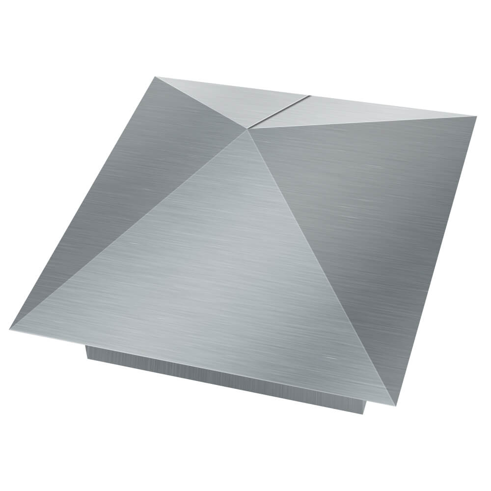 Колпак металлический 380х380мм оцинкованный заборный Первоуральск фото