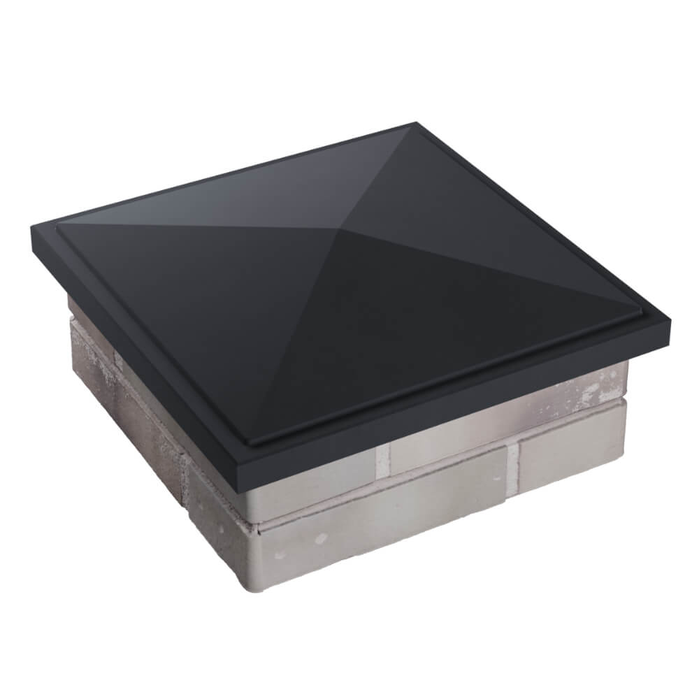 Колпак Zking БонаМоно Серый на столб 1.5х1.5 кирпича (385х385, 400х400мм) в Первоуральске фото