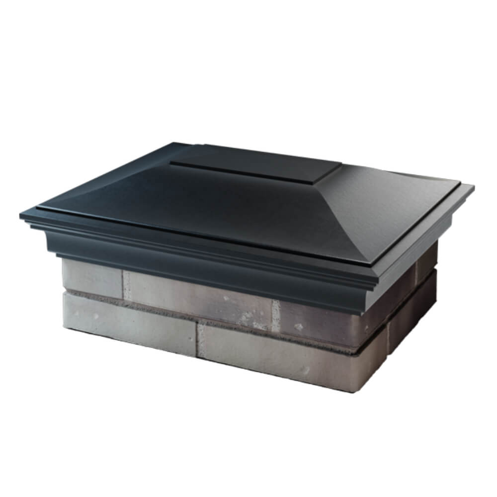 Колпак Zking Монблан Черный на столб 2х1.5 кирпича (515х385мм) в Первоуральске фото