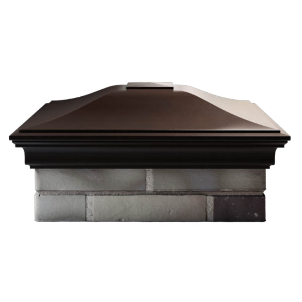 Колпак Zking Монблан Коричневый на столб 2х2 кирпича (515х515мм) в Первоуральске фото