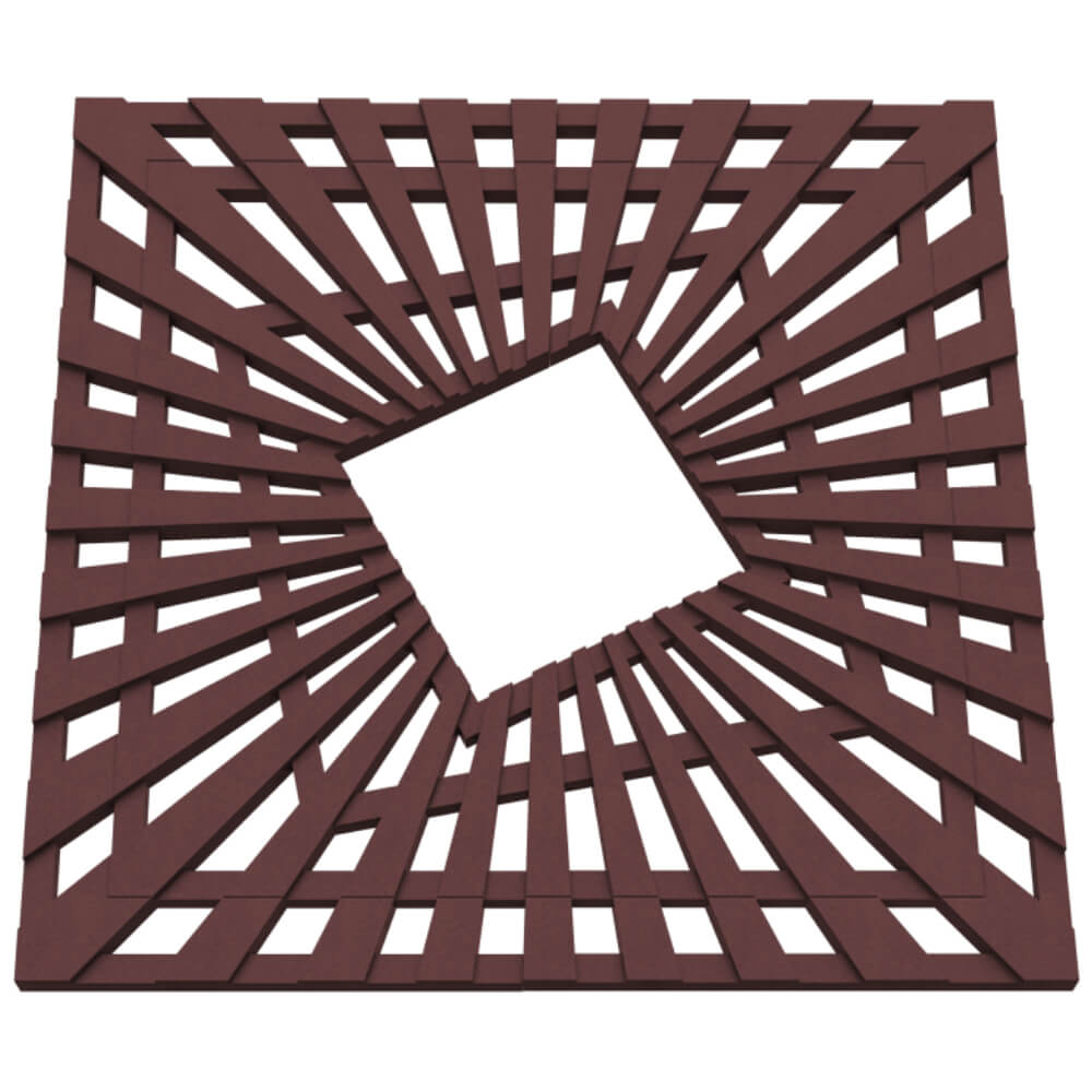 Приствольная решетка для дерева ZKING ATMOSPHERE 1.2х1.2м Коричневая в Первоуральске фото