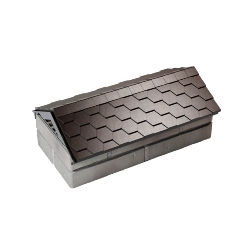 Парапет Zking Эверест Коричневый с посадкой на 1 кирпич (200/225/255мм) в Первоуральске фото