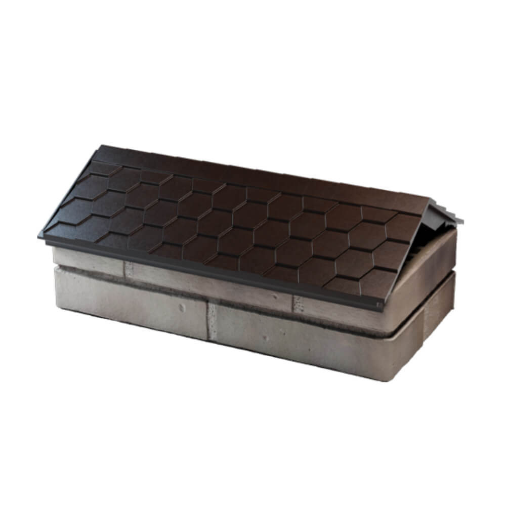 Парапет Zking Эверест Коричневый с посадкой на 1 кирпич (200/225/255мм) в Первоуральске фото