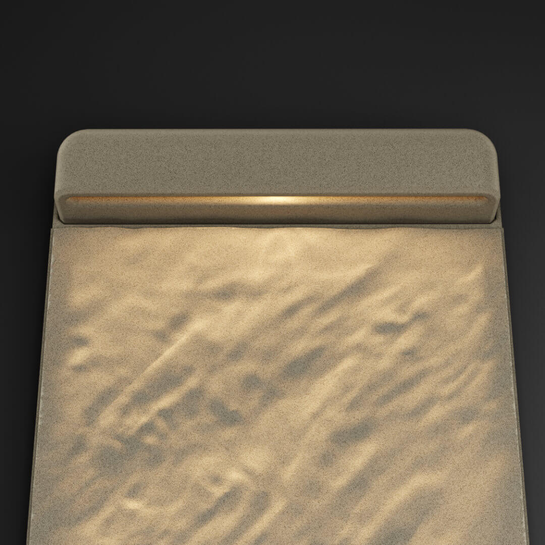 LED Светильник для шаговой плиты STONE Светлая Галька 330х75х98мм в Первоуральске фото