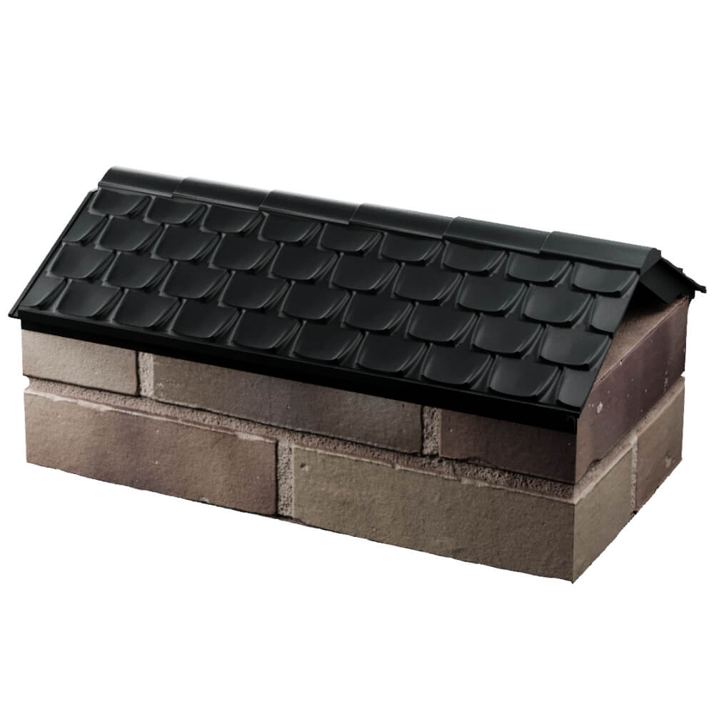 Парапет Zking Эльбрус Черный с посадкой на 1 кирпич (255мм) в Первоуральске фото