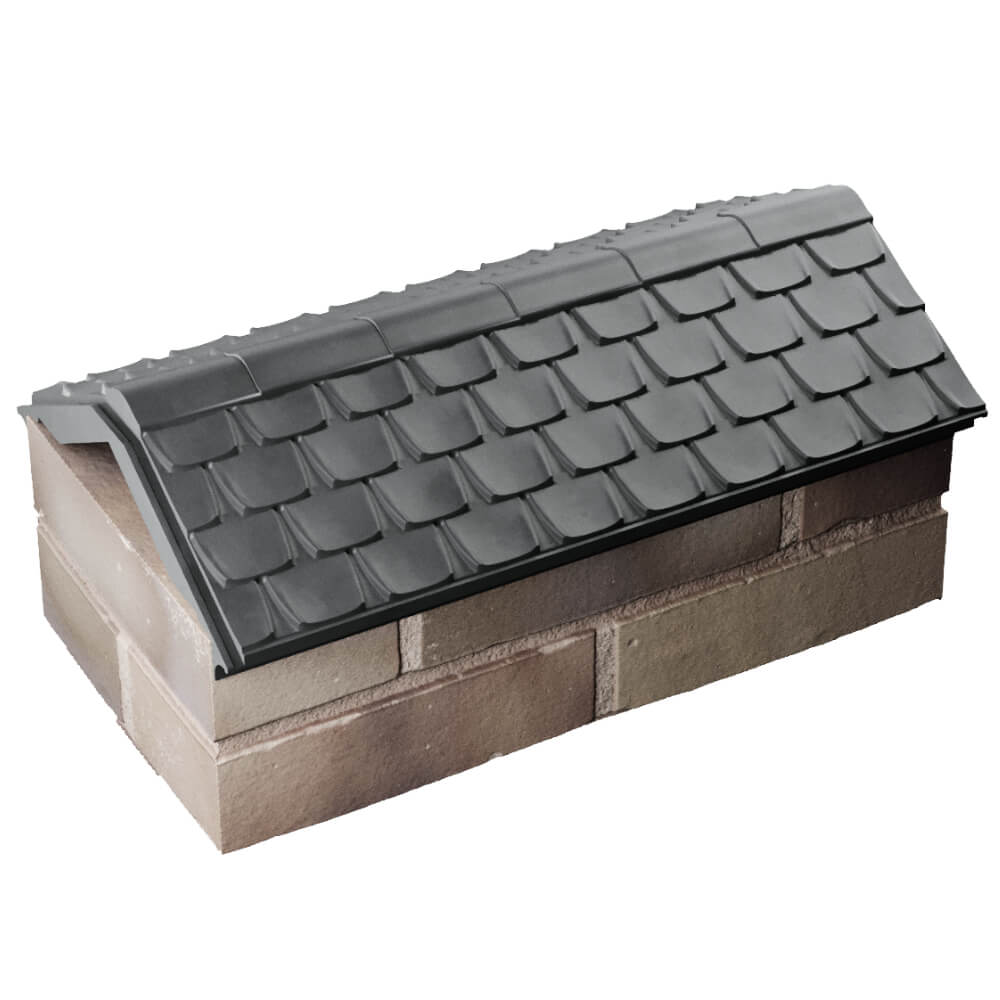 Парапет Zking Эльбрус Серый с посадкой на 1 кирпич (255мм) в Первоуральске фото