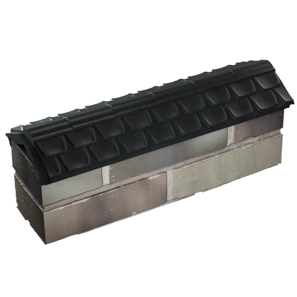 Парапет Zking Эльбрус Черный с посадкой на 0.5 кирпича (130мм) в Первоуральске фото