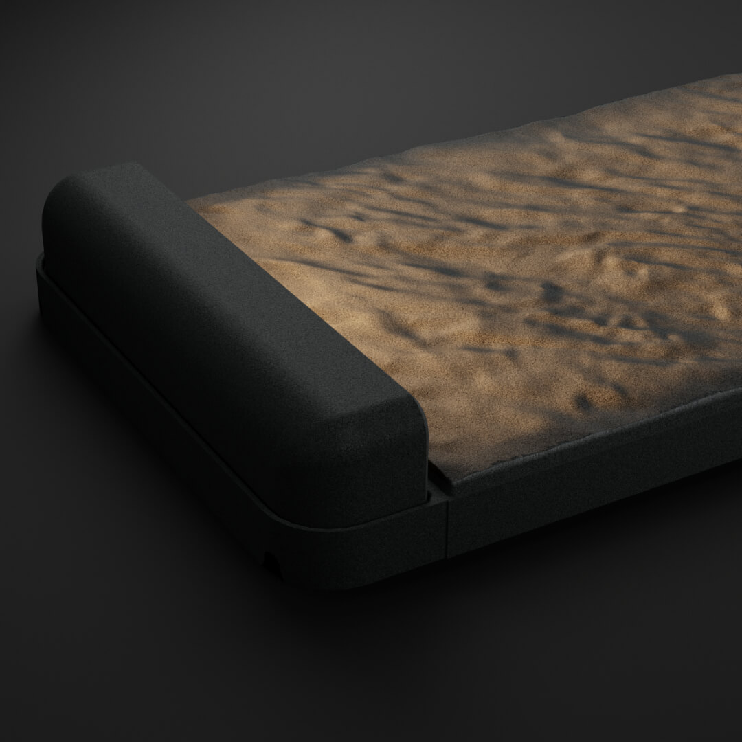 LED Светильник для шаговой плиты STONE Графитовый Серый 330х75х98мм в Первоуральске фото