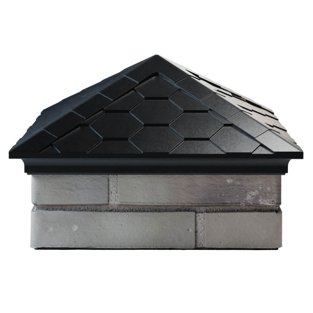 Колпак Zking Эверест Черный на столб 1.5х1.5 кирпича (390х390мм) Первоуральск фото