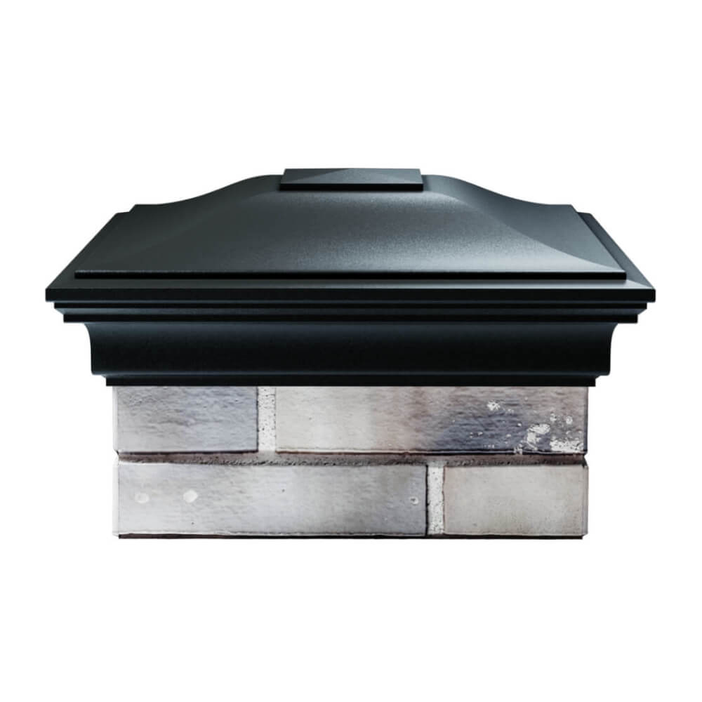 Колпак Zking Монблан Черный на столб 1.5х1.5 еврокирпича 0.7НФ (355х355мм) Первоуральск фото