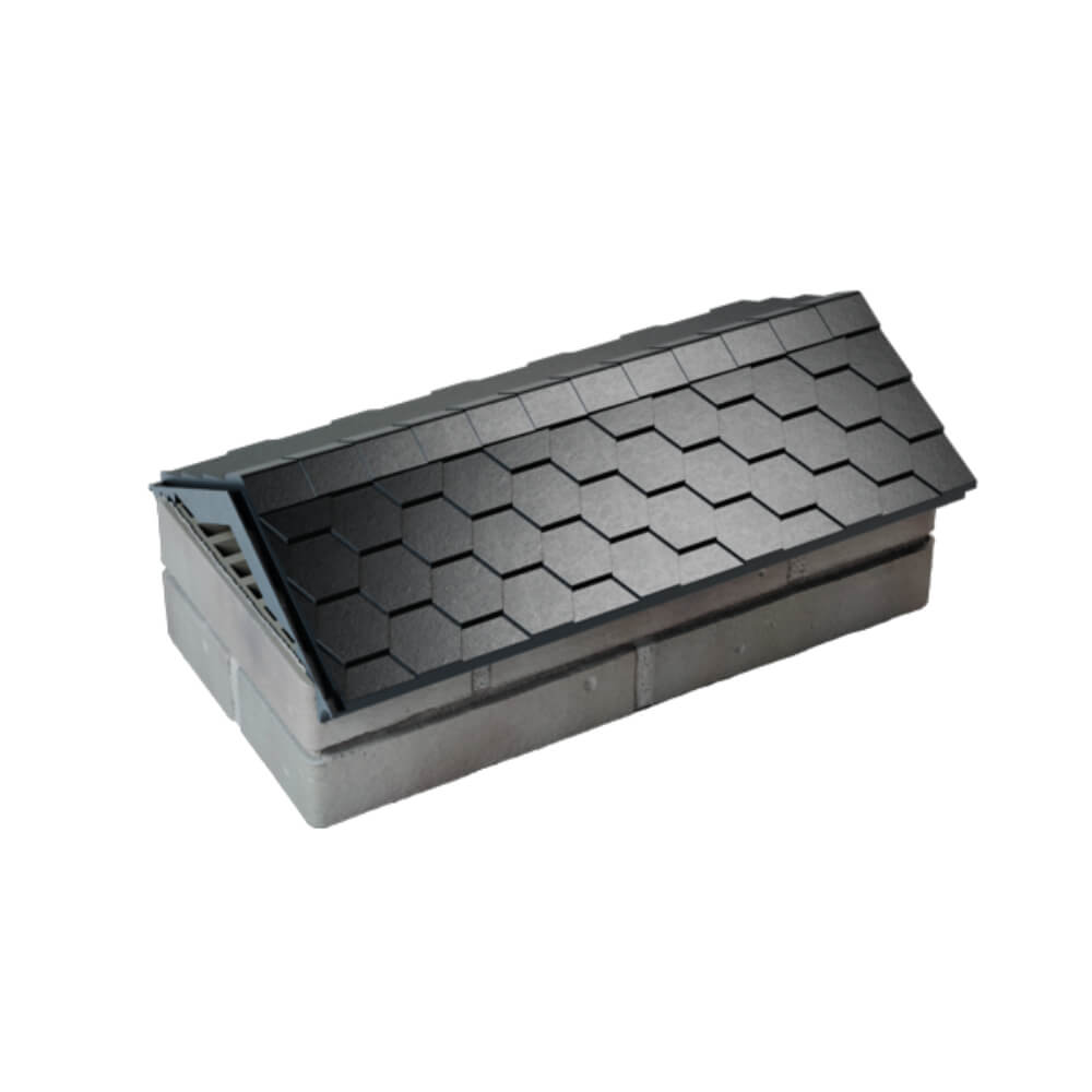 Парапет Zking Эверест Черный с посадкой на 1 кирпич (200/225/255мм) в Первоуральске фото