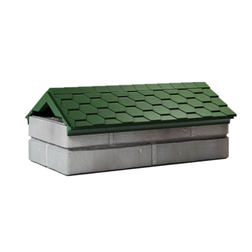 Парапет Zking Эверест Зеленый с посадкой на 1 кирпич (200/225/255мм) Первоуральск фото