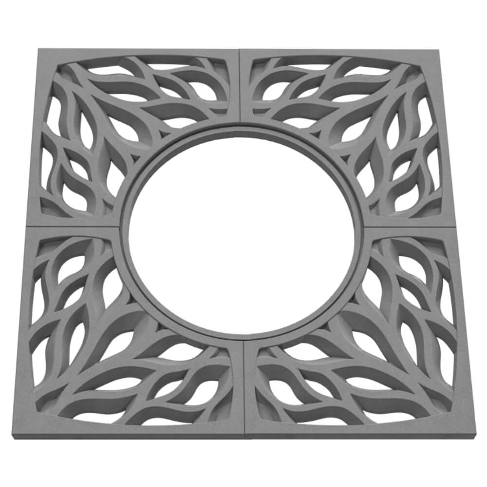 Приствольная решетка для дерева ZKING CRUST 1.2х1.2м Серая в Первоуральске фото