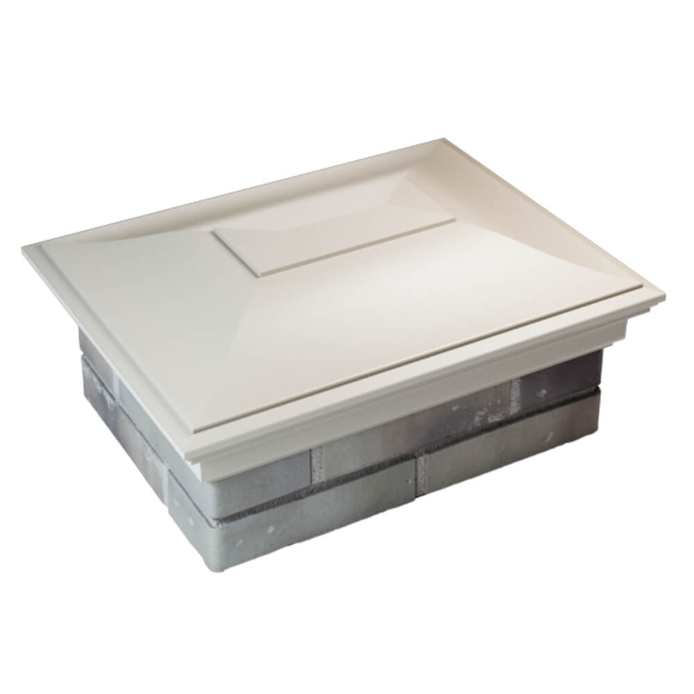 Колпак Zking Монблан Бежевый на столб 2х1.5 кирпича (515х385мм) Первоуральск фото