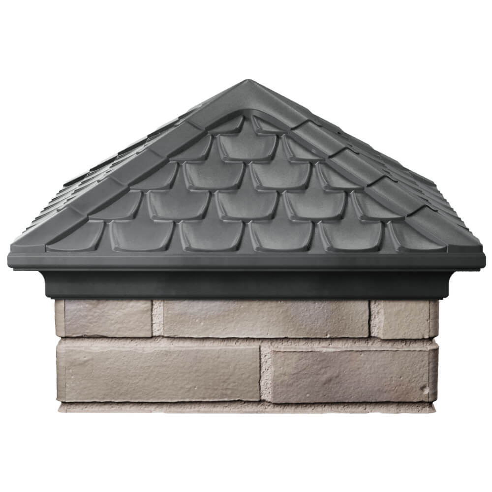 Колпак Zking Эльбрус Серый на столб 1.5х1.5 кирпича (385х385мм) Первоуральск фото