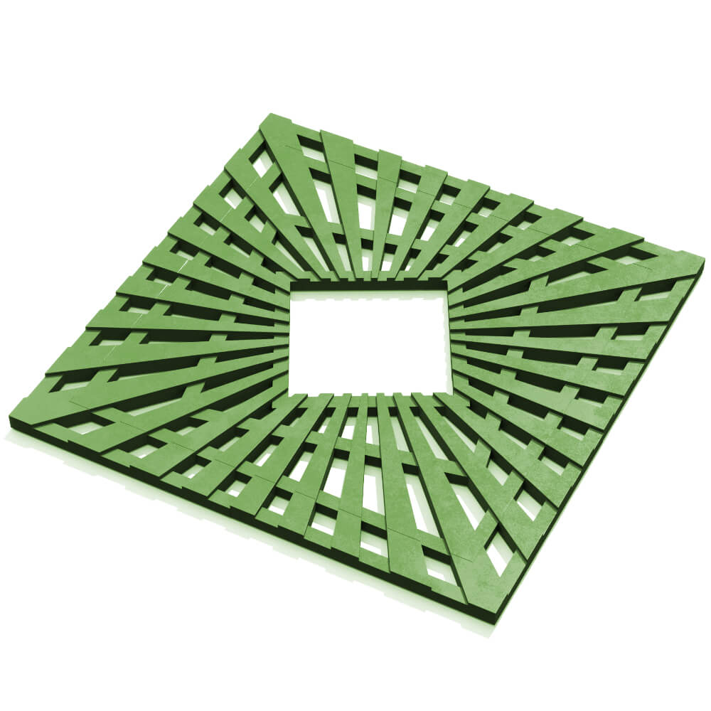 Приствольная решетка для дерева ZKING ATMOSPHERE 1.2х1.2м Зеленая в Первоуральске фото