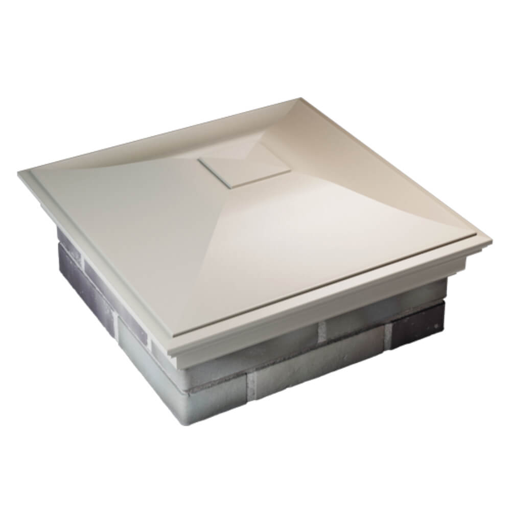 Колпак Zking Монблан Бежевый на столб 2х2 кирпича (515х515мм) Первоуральск фото